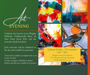 Wine & Art Evening @ Wrights Vineyard & Winery